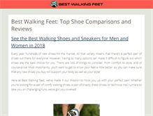 Tablet Screenshot of bestwalkingfeet.com